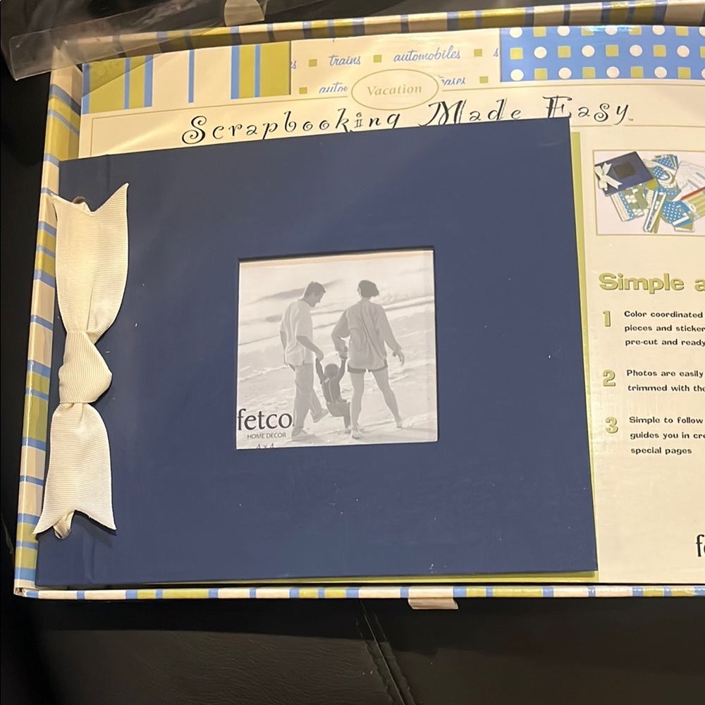 Fetco Blue and White Memory Album
